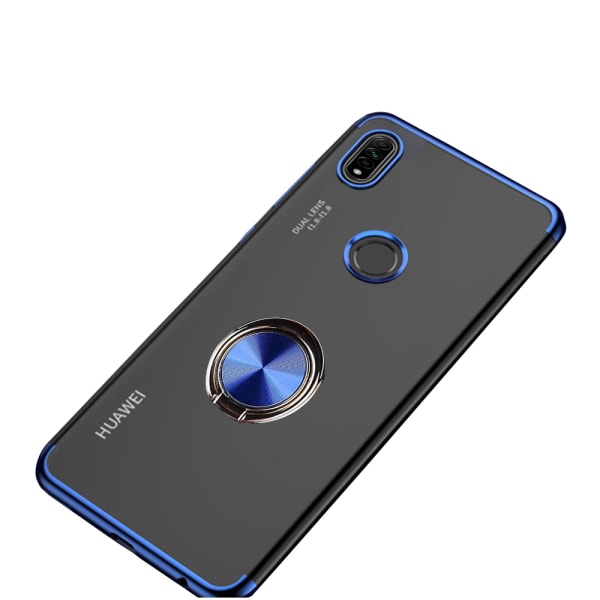 Huawei P40 Lite E - Praktisk cover med ringholder Blå