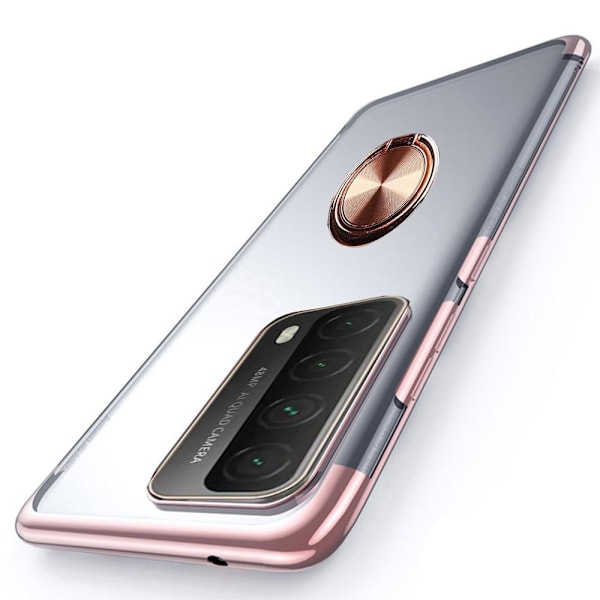 Smidigt Skal med Ringhållare - Huawei P Smart 2021 Silver