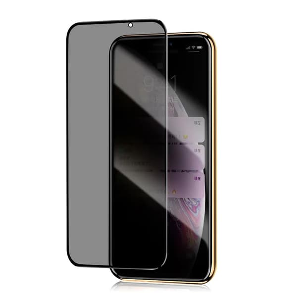 Skærmbeskyttelse 2.5D Black Spy til iPhone 15 Pro