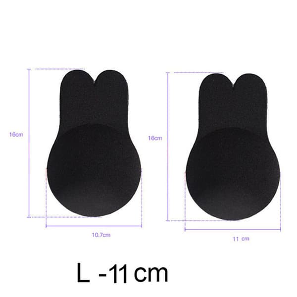 Komfortabel og selvklæbende BH uden stropper Svart 9,5CM