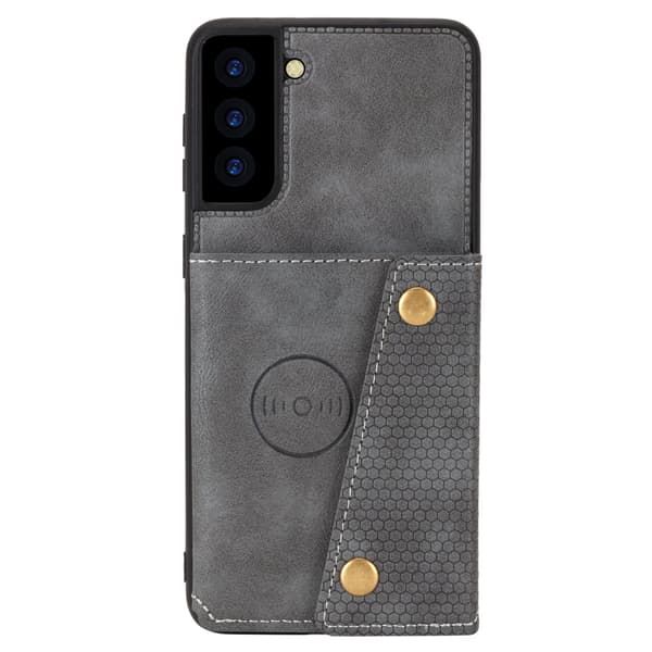 Designskal med Kortfack - Samsung Galaxy S22 Mörkblå