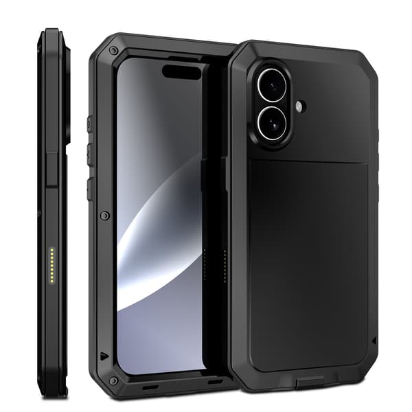 iPhone 17 Aluminiumskal  EXXO-design, Stötsäkert & Robust Röd