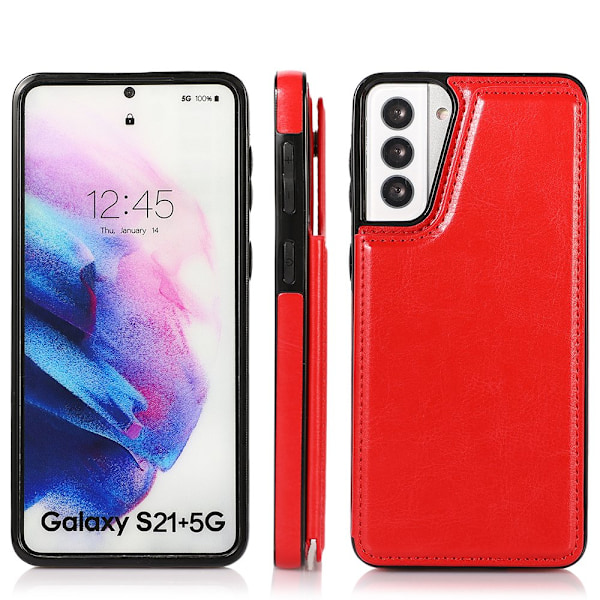 Älykäs kuori korttipaikalla - Samsung Galaxy S21 Roséguld