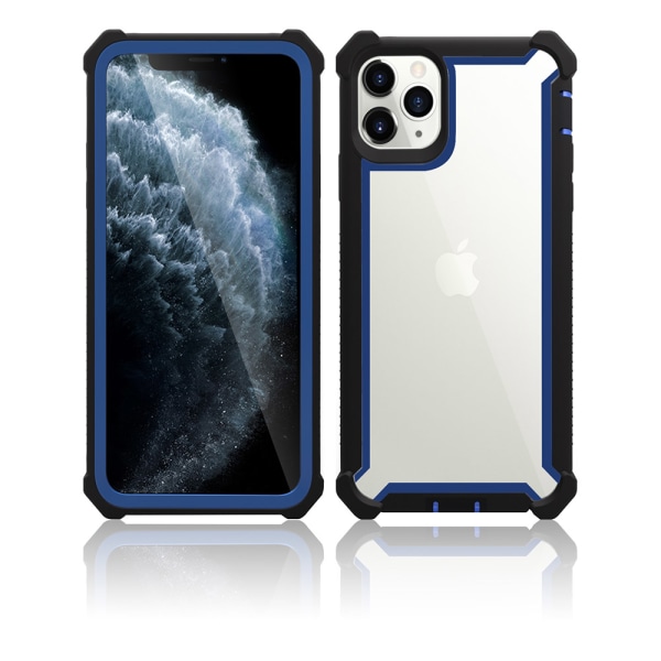 Genomtänkt TPU Skyddsskal - iPhone 11 Pro Max Svart/Röd