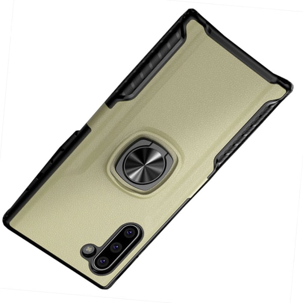 Gennemtænkt cover med ringholder - Samsung Galaxy Note10 Guld