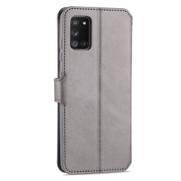 Glat stilfuldt pung etui - Samsung Galaxy A41 Grå