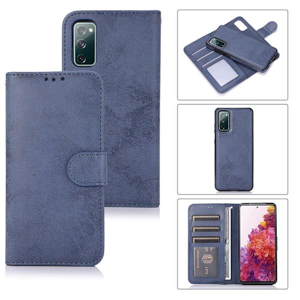 Praktisk pung etui (LEMAN) - Samsung Galaxy S20 FE Rosa