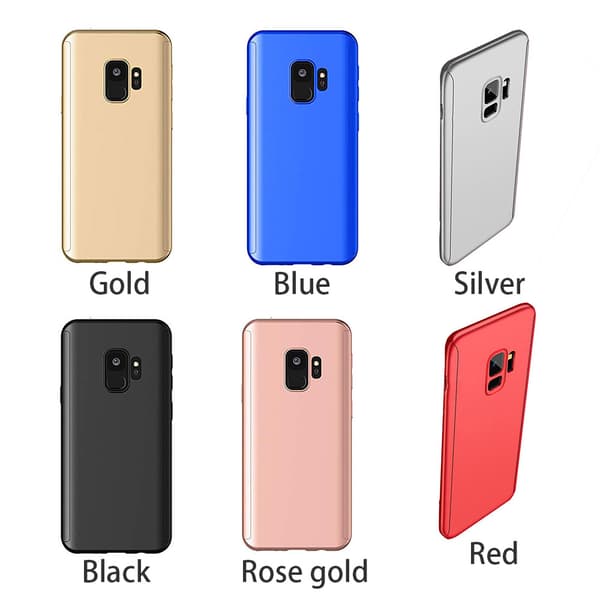 Stötdämpande (FLOVEME) Dubbelskal - Samsung Galaxy S9 Blå