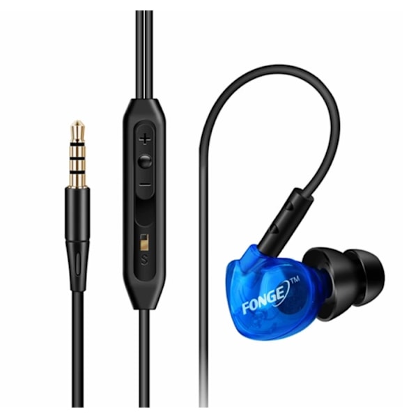 FONGE Sport In-ear Hörlurar med Mic (Earphone) Röd