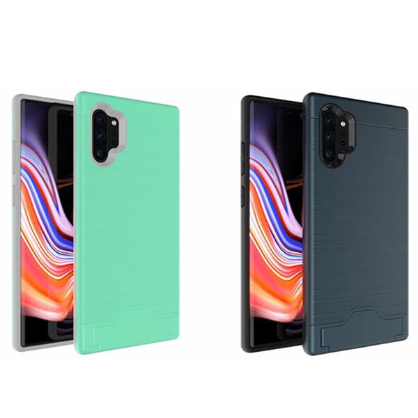 Smidigt Skal med Kortfack Jensen - Samsung Galaxy Note10+ Mörkblå