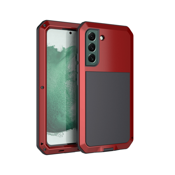 HEAVY DUTY 360-Skyddsfodral i Aluminium- Samsung Galaxy S22 Plus Svart