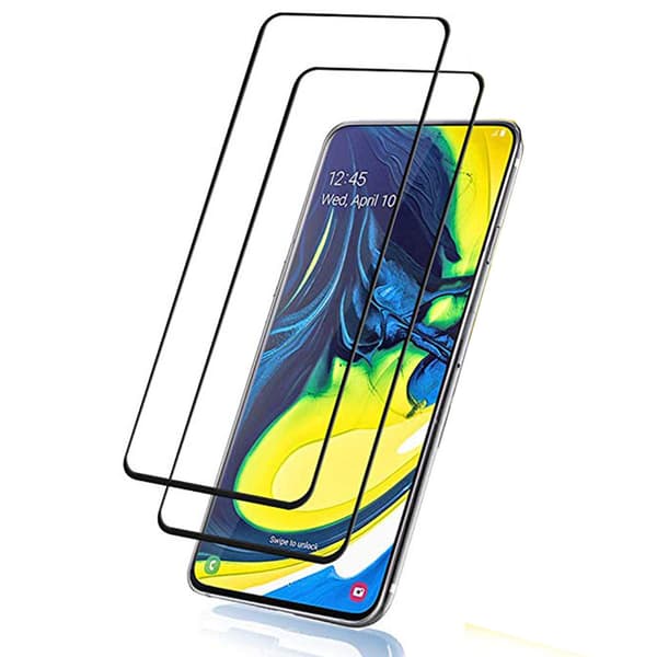 2-PACK Galaxy A80 Sk�rmskydd 2.5D HD 0,3mm Svart