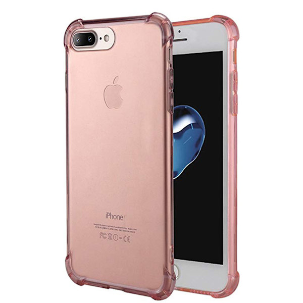 iPhone 7 Plus - Silikonskal Skyddande Transparent/Genomskinlig