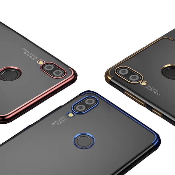 Stilsäkert Tunt Skyddsskal Silikon - Huawei Honor 10 Lite Blå