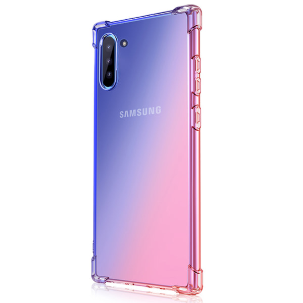 Skyddande FLOVEME Silikonskal - Samsung Galaxy Note10 Svart/Guld