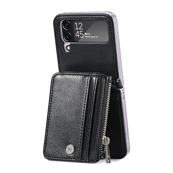 Tyylikäs kotelo korttipaikalla - Samsung Galaxy Z Flip 3 Grön