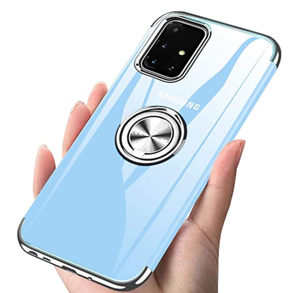 Samsung Galaxy A51 - Beskyttelsesdeksel med ringholder Blå