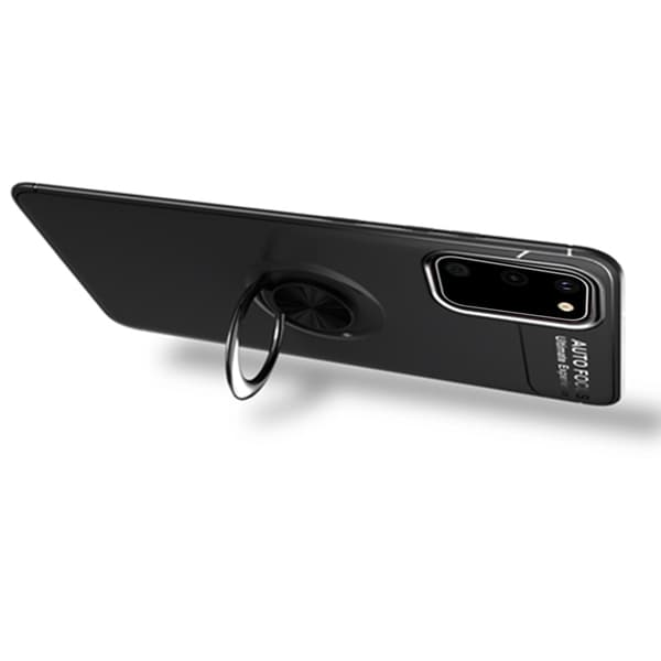 Kraftfuldt cover med ringholder - Samsung Galaxy S20 Blå Blå