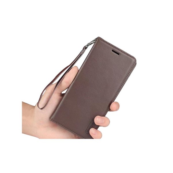 T-Casual - Joustava kotelo lompakolla Samsung Galaxy S7:lle Brun