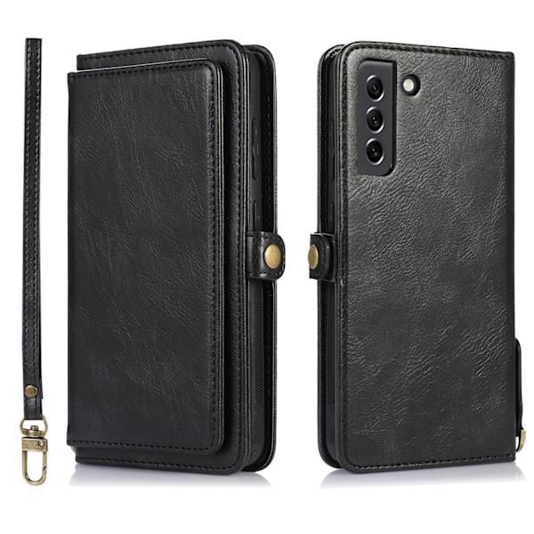 Elegant 2-i-1 Plånboksfodral i Högvärdigt PU-läder för Samsung Galaxy A14 5G Rosaröd