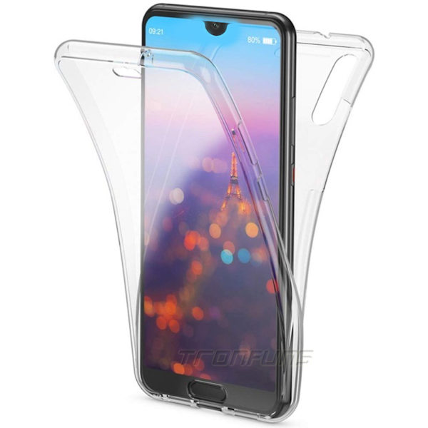 Huawei Y5 2019 - Robust Dubbelsidigt Skyddsskal Transparent/Genomskinlig