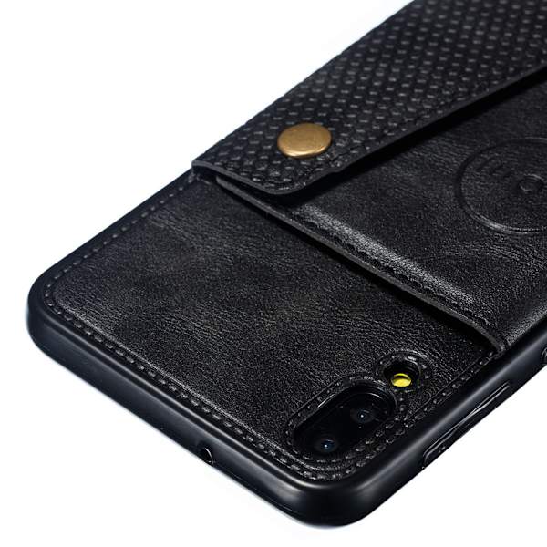 Samsung Galaxy A10 - Effektfullt Skal med Korthållare Grå
