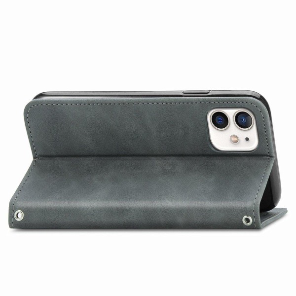 Praktisk stilig lommebokdeksel - iPhone 12 Grå