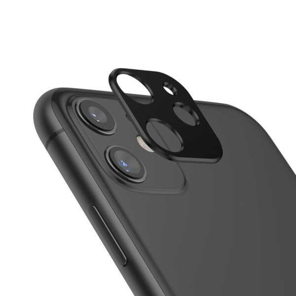 iPhone 11 Premium HD-linsedeksel for bakkamera Metallramme Al-legering Röd