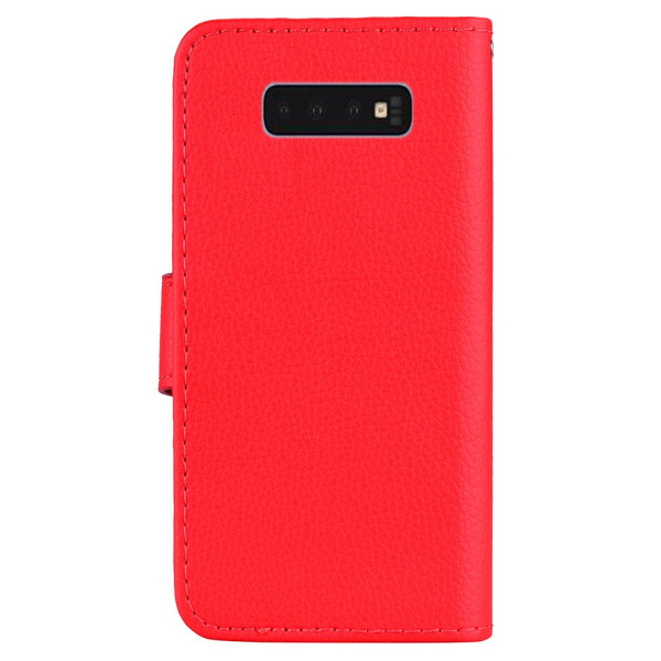 Beskyttende stilfuldt tegnebogscover - Samsung Galaxy S10E Rosaröd