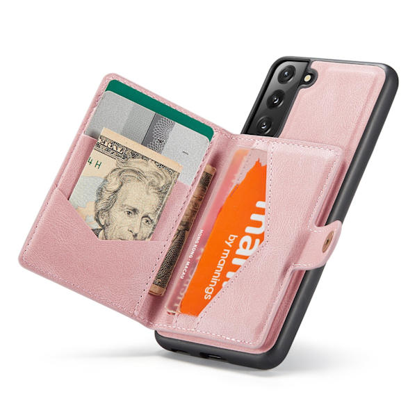 Kotelo, jossa korttitasku - Samsung Galaxy S21 FE Roséguld