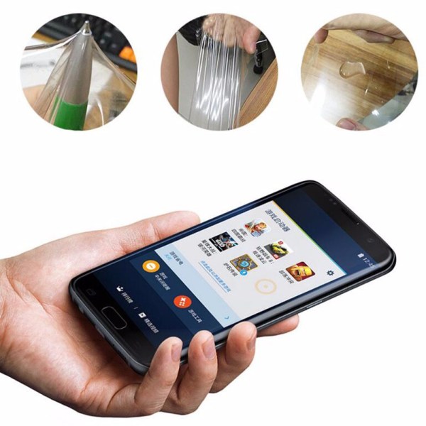 Samsung Galaxy S7 3-PACK PET Skjermbeskytter 9H 0,2mm Transparent/Genomskinlig