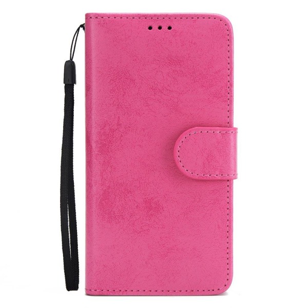 Lommebokdeksel med skallfunksjon for iPhone 8 Rosa