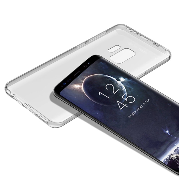 Silikone etui med berøringssensor (for og bag) Samsung Galaxy S9+ Guld