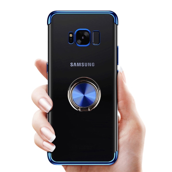 Samsung Galaxy S8 - Stilrent Skal med Ringhållare Svart