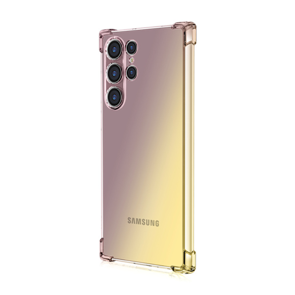 Stilsäkert Tunt Skyddsskal - Samsung Galaxy S23 Ultra Svart/Guld