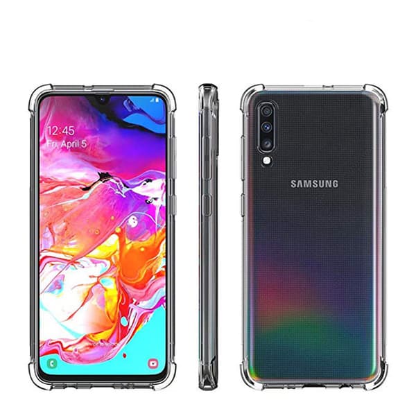 Samsung Galaxy A70 - Silikonskal Transparent/Genomskinlig