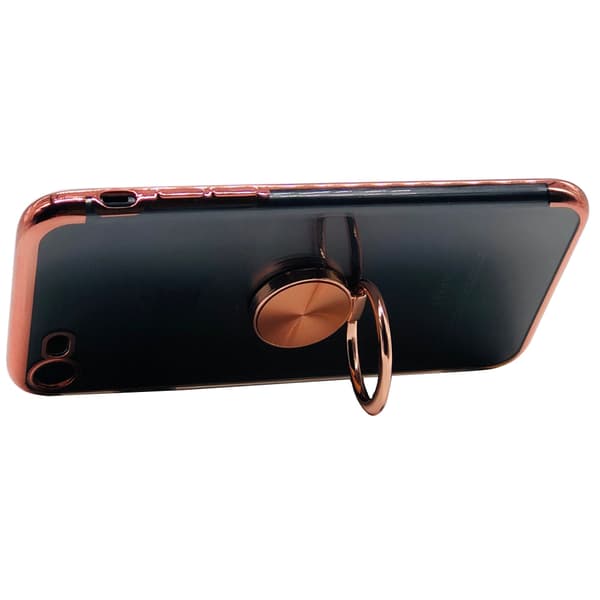 iPhone 8 - Stilrent Skal med Ringhållare Roséguld