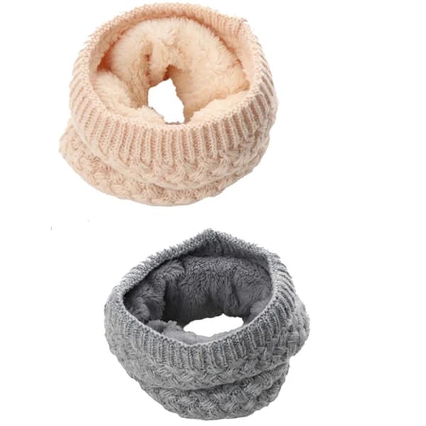 Ringhalsduk Fleece  Varm & Bekväm, Perfekt för Vind Grå