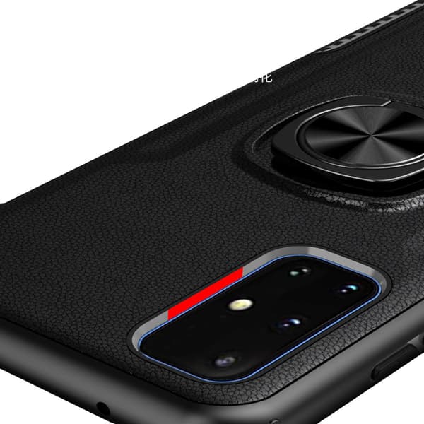 Samsung Galaxy A51 - Elegant Skal med Ringhållare Röd