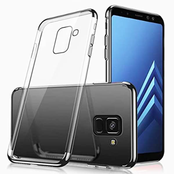 Stötdämpande Silikonskal Floveme - Samsung Galaxy A8 2018 Blå Blå