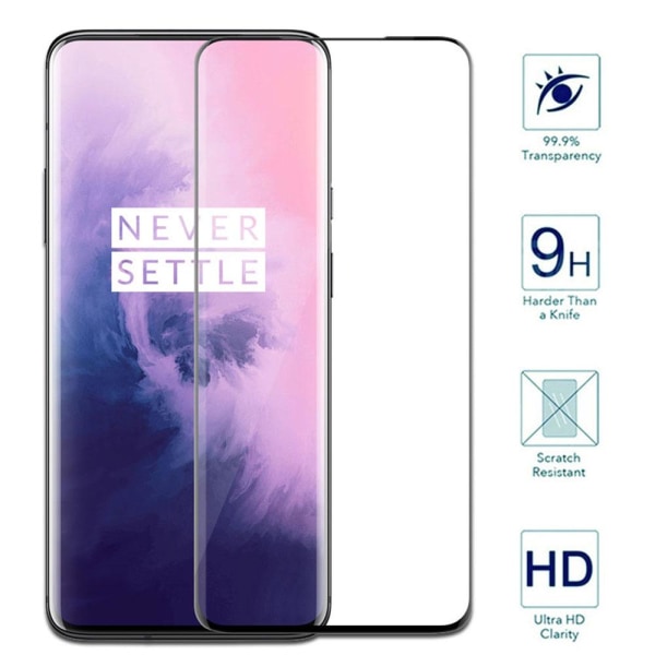 2-PACK Skærmbeskytter 3D 0,3 mm OnePlus 7 Pro Svart