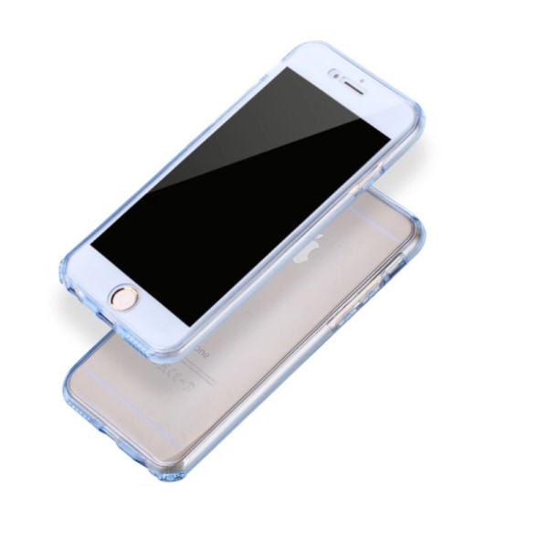 Smart Dobbeltsidig silikondeksel med TOUCH FUNCTION iPhone 7 PLUS Blå