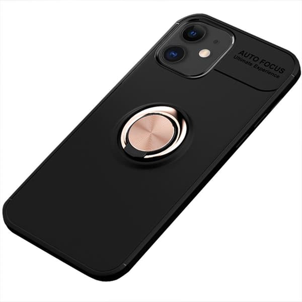Stilfuldt beskyttelsescover med ringholder - iPhone 12 Blå