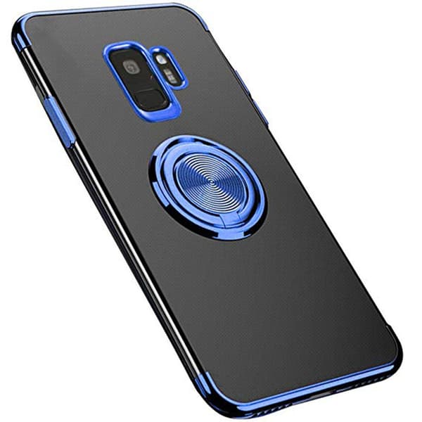 Stilsäkert Skyddsskal Ringhållare - Samsung Galaxy S9 Röd Röd