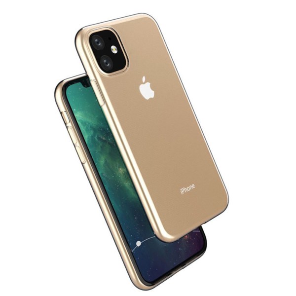 Stötdämpande Dubbel Silikonskal - iPhone 11 Pro Guld