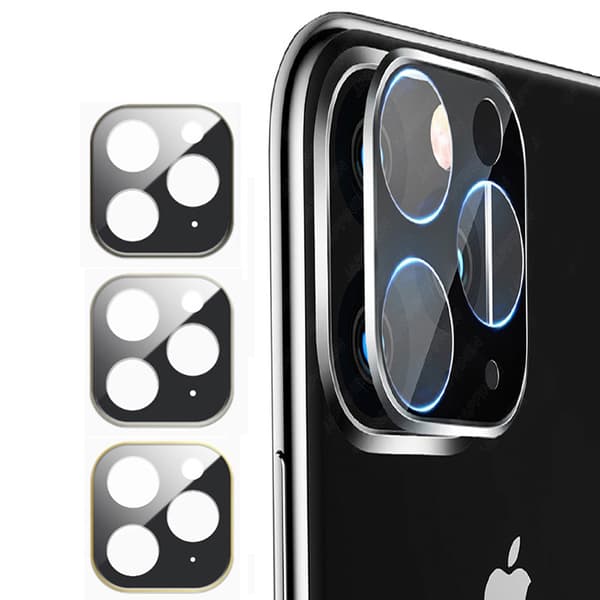 ProGuard iPhone 11 Pro Max Bakre Kameralinsskydd + Metalram Silver