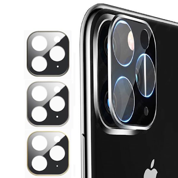 ProGuard iPhone 11 Pro Max Bakre Kameralinsskydd + Metalram Svart