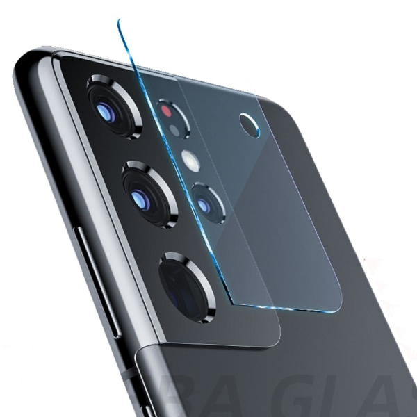 2-PACK Galaxy S21 Ultra HD-Clear Ultra-tynt kameralinsedeksel Transparent/Genomskinlig