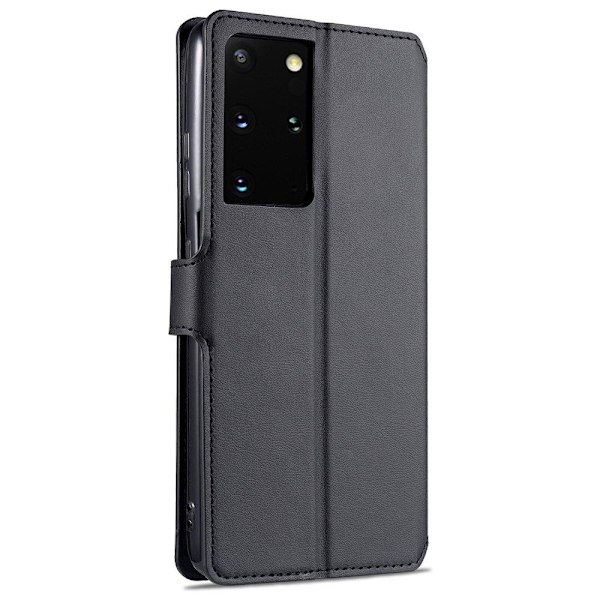 Stilfuldt pung etui - Samsung Galaxy S21 Ultra Svart