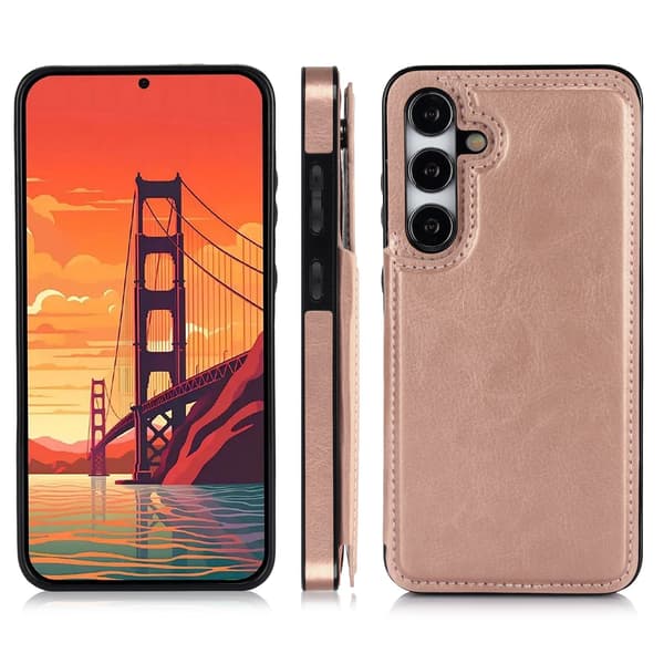 Samsung Galaxy S24 PLUS - Stilrent Skal med Plånbok/Kortfack Marinblå